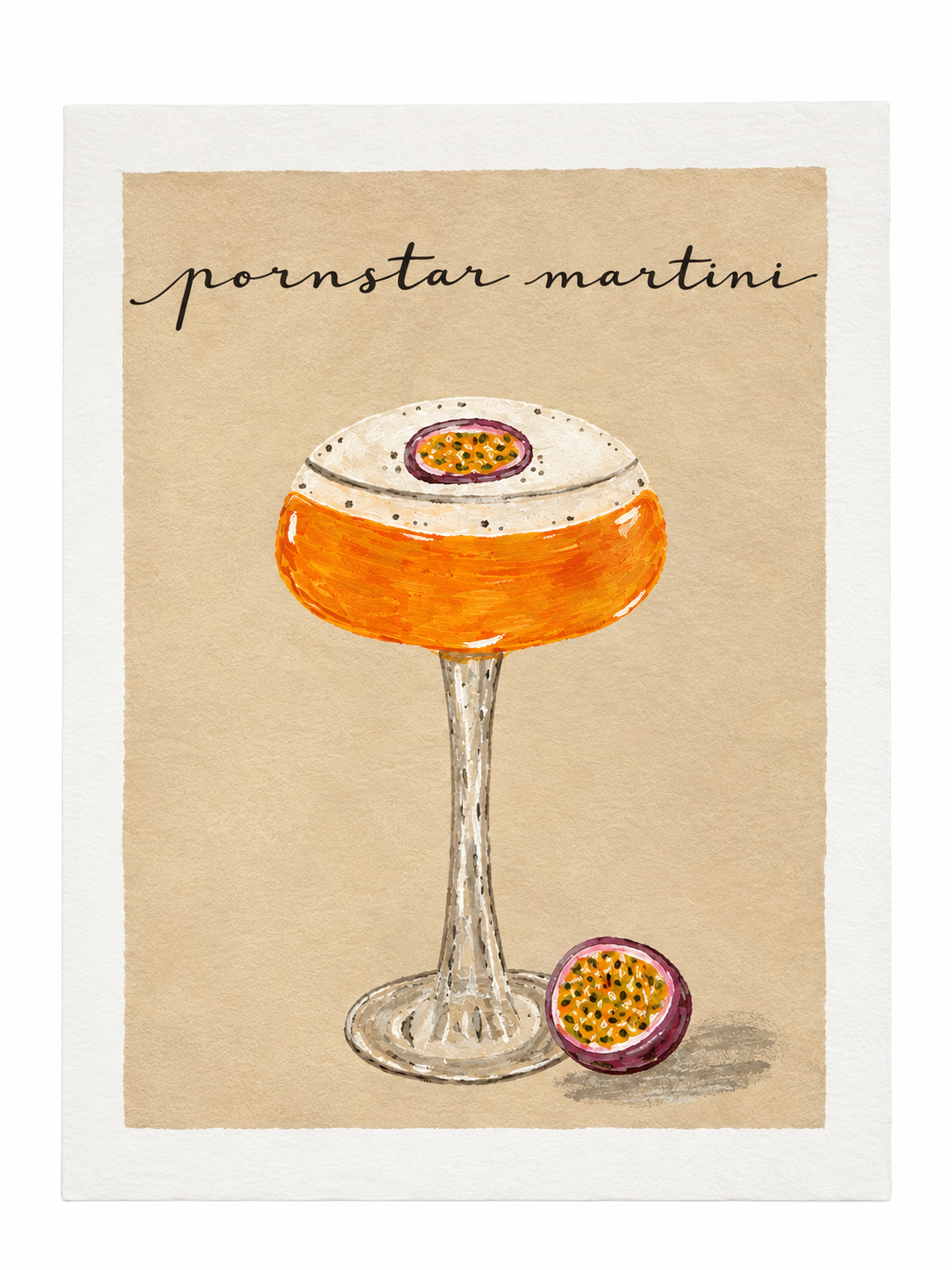 Pornstar Martini - Cocktail Collection - Handmade Paintings