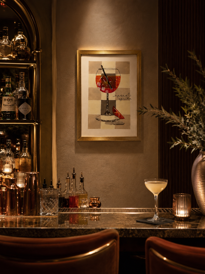 Aperol Spritz - Cocktail Collection - Handmade Paintings