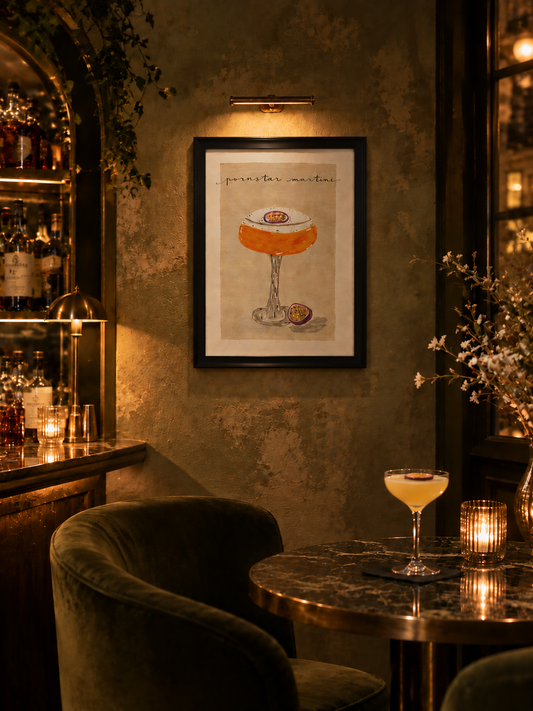 Pornstar Martini - Cocktail Collection - Handmade Paintings