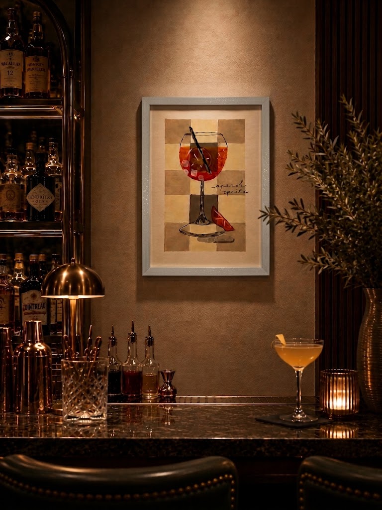 Aperol Spritz - Cocktail Collection - Handmade Paintings