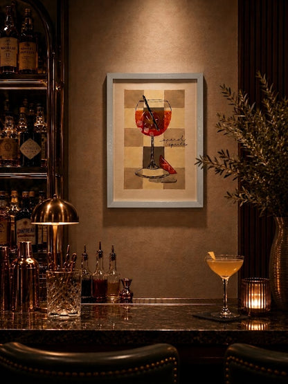 Aperol Spritz - Cocktail Collection - Handmade Paintings