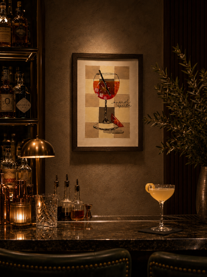 Aperol Spritz - Cocktail Collection - Handmade Paintings